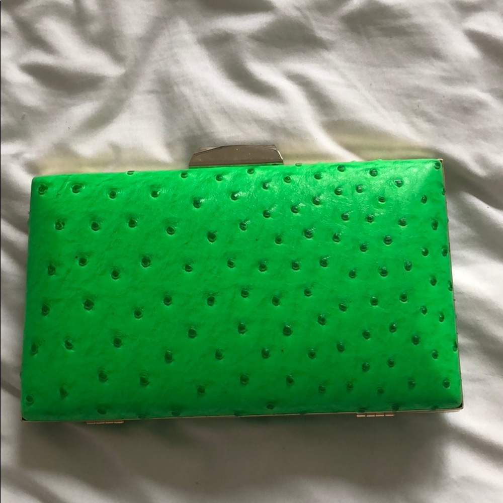 Lime green clutch